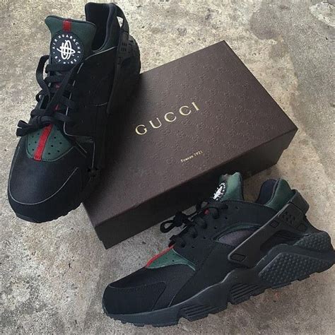 nike air huarache gucci customs|sneaker news huarache.